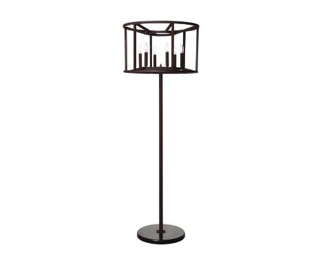 A CROWN FLOOR LAMP - ANTIQUE RUST 60cm x 60cm x 170cm (rrp £998) EU wired