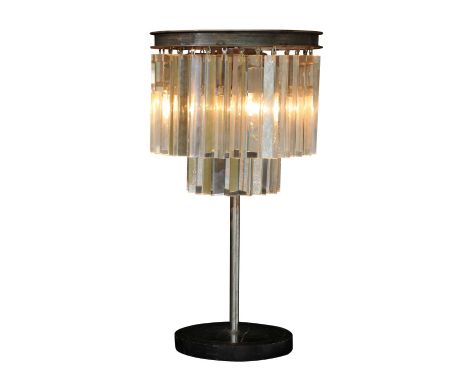 AN ODEON TABLE LAMP - NATURAL   35.5cm x 35.5cm x 66cm    (rrp £2025)