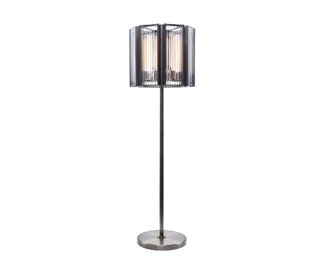 AN ELIXIR FLOOR LAMP - FLAT BRASS   52cm x 52cm x 170cm   (rrp £1530)