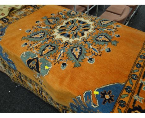 A rust ground Persian wool pile carpet, 168 x 370cms Condition reports provided on request by email  for this auction otherwi