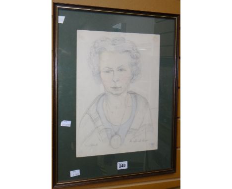 Framed mixed media on board by BERYL ROBERTS with explanation verso relating to Blodeuwedd from the Mabinogion stories togeth