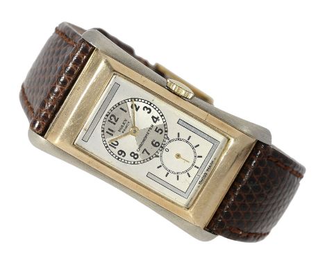 Armbanduhr: elegante und wunderbar erhaltene, ganz frühe Rolex Prince Brancard Bicolor Stahl &amp; Gold, No. 936, Ref. 1490, 