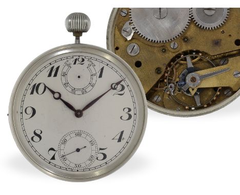 Beobachtungsuhr: extrem rares Movado Observatoriums-Chronometer 1. Klasse von 1938, 1 von nur 48 Exemplaren, mit Prüfzeugnis: