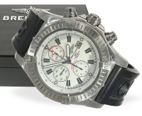 Armbanduhr: Breitling Chronometer "Chronograph Super Avenger" Ref. A13370, Full-Set 2009: Ca. Ø50mm, Edelstahl, verschraubter