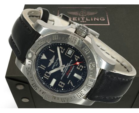 Armbanduhr: Professionelle Taucheruhr, Breitling Avenger II Seawolf Chronometer, Ref. A17331, Full-Set von 2015: Ca. Ø47mm, E