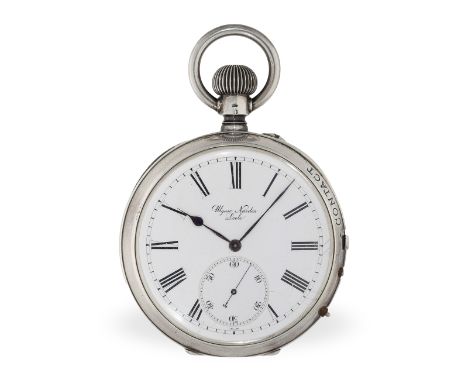 Taschenuhr: äußerst seltenes Ulysse Nardin Chronometer mit elektrischer Kontaktvorrichtung, ca.1880: Ca. Ø58,5mm, ca. 170g, g
