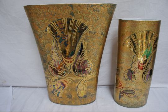 Two Rosenthal Porcelain Studio Line Vases Designed By Bjorn