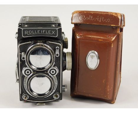 A Rolleiflex K7C camera, with an 80mm f2.8 lens by Schneider Xenotar, with original case, lacking strap