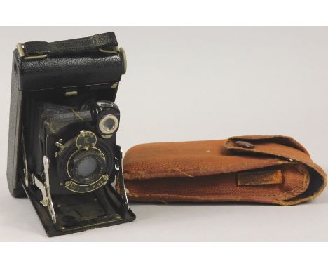 A Kodak Number 1 pocket junior camera, with original canvas case