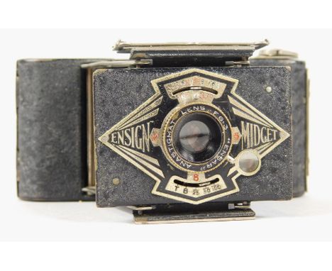 An Ensign Midget type 55 camera, from the 1930s/40s