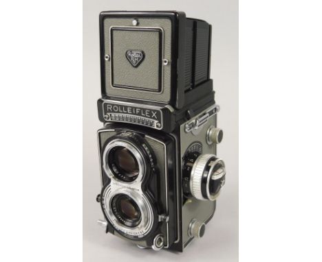 A Rolleiflex Model K8 T1 camera, with Zeiss Tessa 75mm lens