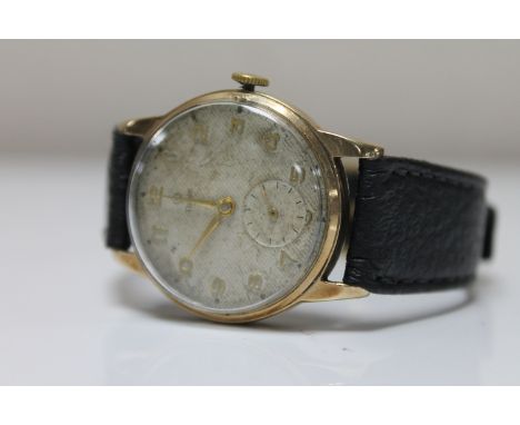 A gent's vintage 9ct gold Tudor wristwatch