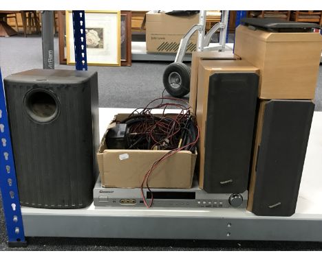 A Pioneer Audio-Video Multi Channel Receiver, Panasonic speakers, Gale speaker