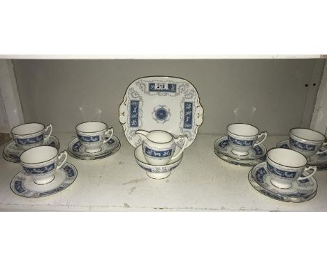 A Coalport 20 piece Revelry tea set consisting of 6 cups & side plates, 5 saucers, milk jug, sugar bowl & sandwich plate