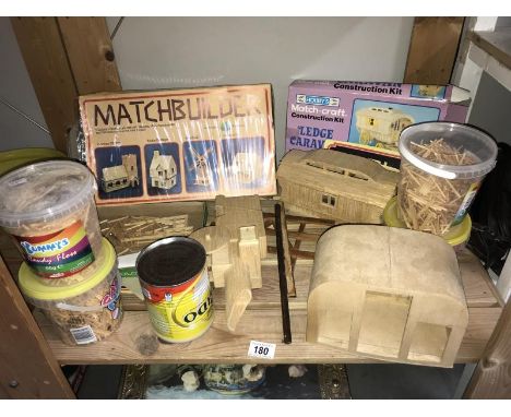A quantity of matchstick model kits