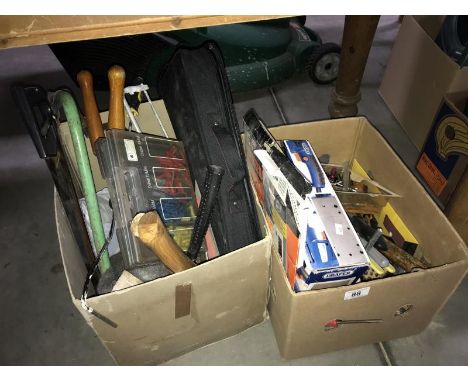 2 boxes of tools and fittings etc