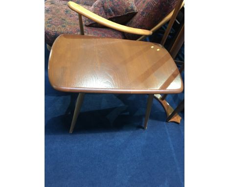 Ercol delft rack and Ercol occasional table