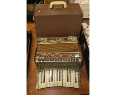 An accordion and a sewing machine