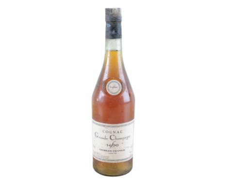 GEORGES FRANSAC GRANDE CHAMPAGNE COGNAC 1960bottled in 1982 for Pagendam Pratt & Partners, one 70cl bottle