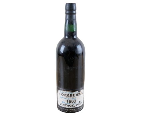 COCKBURN'S VINTAGE PORT 1963one approx. 75cl bottle