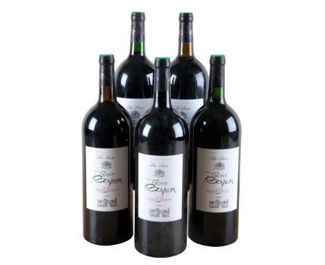 CHATEAU PETIT BOYER 'LES LIONS' BLAYE COTES DE BORDEAUX 2009five magnum bottles (5)