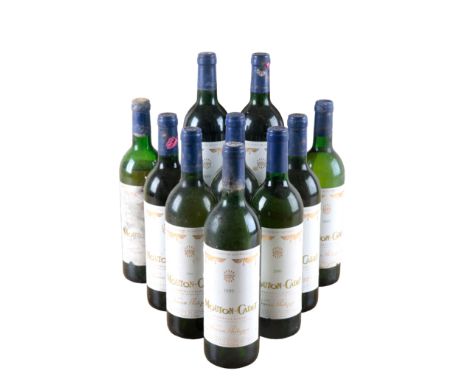 BARON PHILLIPE DE ROTHSCHILD MOUTON-CADET BORDEAUX BLANC 1989four 75cl bottles, together with six 75 bottles from the 1990 vi