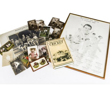 Cricket, a large quantity of memorabilia including two black and white photographs of Blackheath CC, ten books including a si