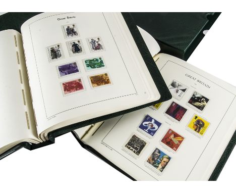 A good collection of British stamps, in two albums, the first album with 1920s to 1950s on the first few pages, most mint, th