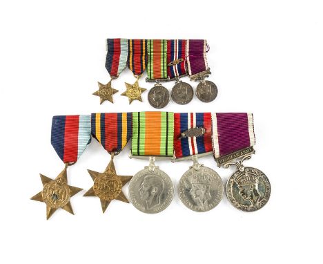 A World War Two Royal Engineers Medal group and miniatures, awarded to Captain R.J.W Dyett (210266), Mentioned in Dispatches,