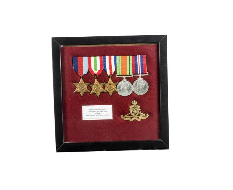 A World War Two Royal Artillery Medal group, awarded to Gunner John Kines Hall (1084571) 1st Air Landing Light Regiment, figh