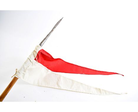 A World War One Cavalry Lance, having triangular spear end with concave design, marked No.I.I.P, dated 1915, with broad arrow