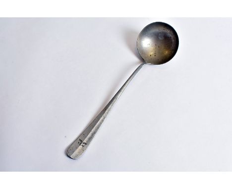 A World War Two Third Reich Ladle by Berndorf, stamped with an eagle and FL UV to the front and 1940 to reverse possibly repr