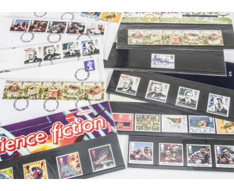 A collection of modern Royal Mail mint stamp sets and First Day Covers, appox over 100, together approx 35 first class and se