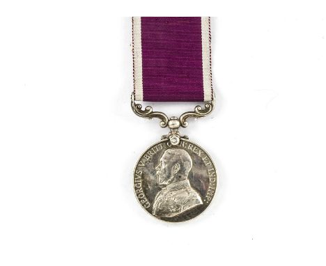 A George V Army Long Service and Good Conduct Medal, having bareheaded bust in Field Marshal's Uniform, awarded to Sergeant W