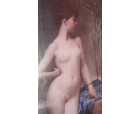 A Coloured Print after Jules Joseph Lefebvre.Chloe90 x 42cm.