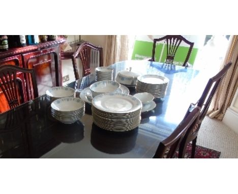 A Noritake Bluetide Pattern Part Dinner Service.
