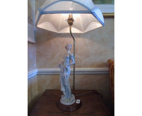 A Figural Table Lamp & Shade.