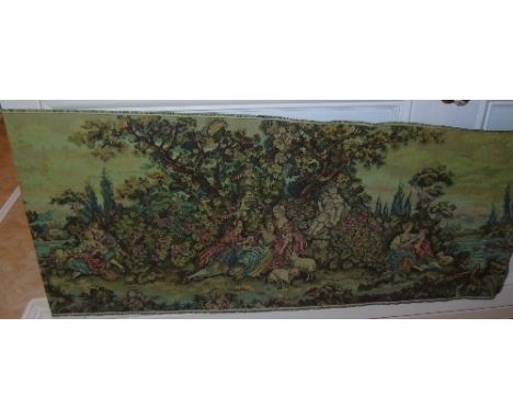 A Length of Tapestry depicting courting couples. 27ins x 6ft.