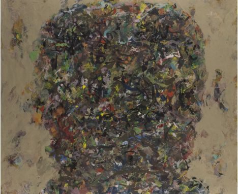ANCA MURESAN1965 Rumänien -  lebt und arbeitet in Bukarest und DüsseldorfKOPF Acryl auf Papier. 60 x 73 cm (R. 79,5 x  92,5 c