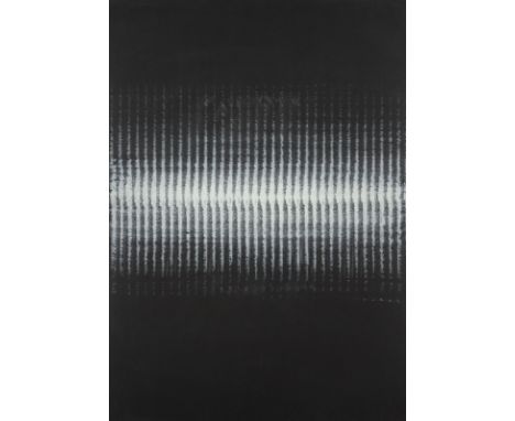 HEINZ MACK1931 Lollar - lebt und arbeitet in Mönchengladbach und auf IbizaOHNE TITEL (1964) Frottage (Deckweiß) auf schwarzem