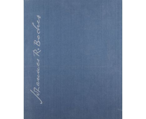 JOHANNES R. BECHER1891 München - 1958 BerlinPORTFOLIO 'DER AUFSTAND IM MENSCHEN' Halbleinenkassette mit Textband und 7 (Farb-