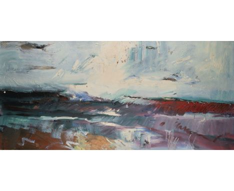DETLEV FOTH1959 Münster -  lebt und arbeitet in DüsseldorfLANDSCHAFT (1997) Öl auf Leinwand. 150 x 70 cm (R. 154 x 74,5 cm). 