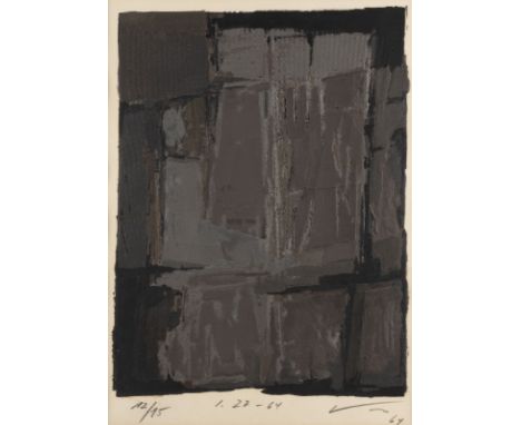 MODERNER GRAFIKERTätig 2. H. 20. Jh.'I. 27-64' (1964) Farblithografie auf Papier. SM 35,5 x 25,5 cm, DM 32 x 24,5 cm (R. 64 x