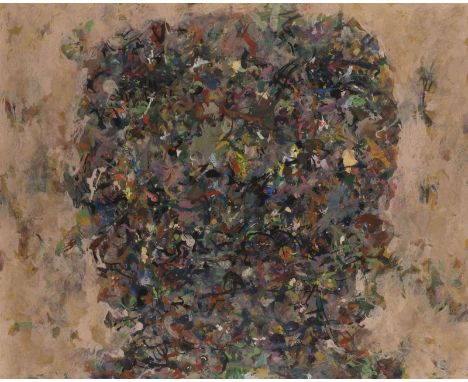 ANCA MURESAN1965 Rumänien -  lebt und arbeitet in Bukarest und DüsseldorfKOPF  Acryl auf Papier. 60 x 73 cm (R. 79,5 x 92,5 c