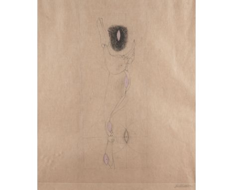 HANS BELLMER1902 Kattowitz - 1975 ParisZWEI ABSTRAKTE KOMPOSITIONEN Jew. Radierung. Jew. SM 35,5 x 30 cm (R. 55 x 47 cm). Jew