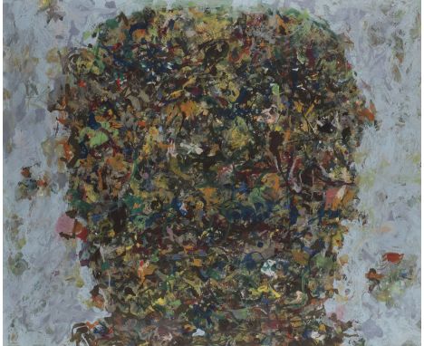 ANCA MURESAN1965 Rumänien -  lebt und arbeitet in Bukarest und DüsseldorfKOPF  Acryl auf Papier. 60 x 73 cm (R. 79,5 x 92,5 c