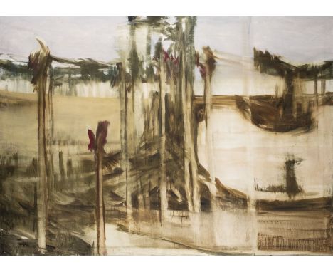 ANDREA C. HOFFER1964 Kirchhellen -  lebt und arbeitet in Düsseldorf und Tobago, West Indies'LOWLANDS II' (1998) Eitempera auf