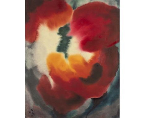 HERBERT BECK1920 Leipzig - 2010 TegernseeMOHN Aquarell auf Bütten. BM 49 x 61 cm (R. 73 x 86 cm). Unten links monogrammiert '
