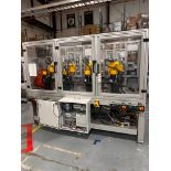 ROBOT LABELING STATION, CONSISTING OF FANUC SCARA ROBOT SR-6IA MFG 2020