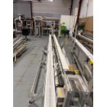 CONVEYOR 5-1/2IN W X 20FT LONG ALUMINUM FRAME W/ INCLUDES EXTRA FRAMING